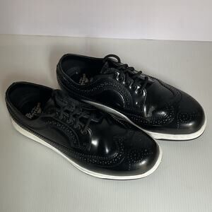 Dr. Martens  Gabe SoftWair Black Leather Brogue Oxford Men’s Sz 7 / EU 39